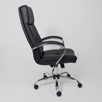 AksHome Немига 1 (кожа натуральная Black/основание хром) Image #5