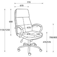 AksHome Немига 1 (кожа натуральная Black/основание хром) Image #17