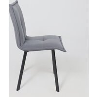 AksHome Рубик U (Velutto 32 серый велюр/черный) Image #10