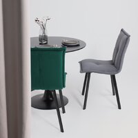 AksHome Рубик U (Velutto 32 серый велюр/черный) Image #3