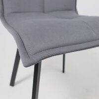 AksHome Рубик U (Velutto 32 серый велюр/черный) Image #13