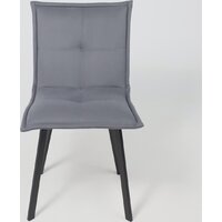 AksHome Рубик U (Velutto 32 серый велюр/черный) Image #7