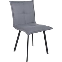 AksHome Рубик U (Velutto 32 серый велюр/черный)