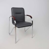 AksHome Samba Aks-1 (Pegasso темно-серый/подлокотники дерево темное) Image #2