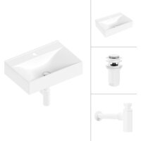 Lauter 21887B + клапан 21190W + сифон 21635W (белый матовый)