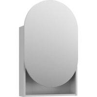 Lauter Шкаф с зеркалом Estel 50 (светло-серый полуматовый)