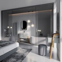 Lauter Шкаф с зеркалом Estel 50 (светло-серый полуматовый) Image #2