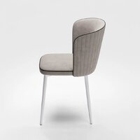 Табурет Милано (бренди 4 кант черный/каркас белый) Image #2