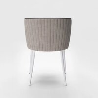 Табурет Милано (бренди 4 кант черный/каркас белый) Image #3