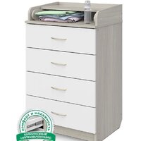 Атон Мебель Сириус 604 ЛДСП (шимо светлый/белый)