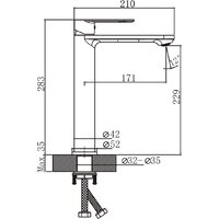Lauter 21571 + Moon 21СK81691C с сифоном 21635CH (хром) Image #6