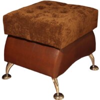 Домовой 4 (коричневый кожзам/коричневый велюр)