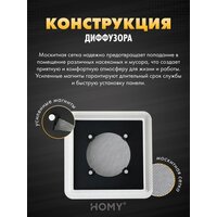 HOMY AIR квадратный AS100B 15x15 (черная) Image #5