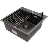 ARFEKA ECO AR мойка 500*500, коландер, дозатор BLACK