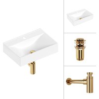 Lauter 21887B + клапан 21190G + сифон 21635G (золото) Image #1