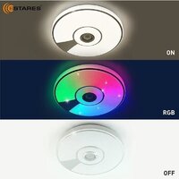 Estares Song RGB 80W R-APP-480x75-WHITE/CHROME/SHINY-220-IP20 Image #4