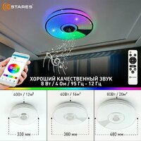 Estares Song RGB 80W R-APP-480x75-WHITE/CHROME/SHINY-220-IP20 Image #11