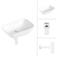 Lauter 21454 + клапан 21190W + сифон 21635W (белый матовый)