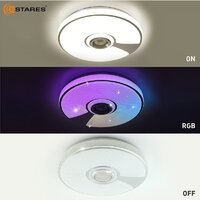 Estares Song RGB 60W R-APP-380x70-WHITE/CHROME/SHINY-220-IP20 Image #4