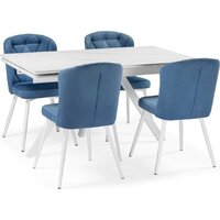 Notta Вилли 140/200x80 (белый мрамор/белый) Image #11