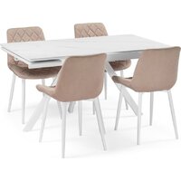 Notta Вилли 140/200x80 (белый мрамор/белый) Image #10