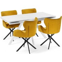 Notta Вилли 140/200x80 (белый мрамор/белый) Image #12