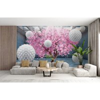 ФабрикаФресок 3D Шары на фоне сакуры 835270 (500x270) Image #4