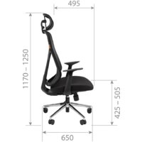 CHAIRMAN CH588 (черный пластик/черный) Image #10