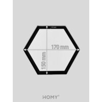 HOMY AIR гексагон AH100WR 17x15 (белая) Image #14
