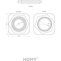 HOMY AIR гексагон AH100WR 17x15 (белая) Image #15