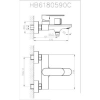 Haiba HB60590 (хром) Image #2