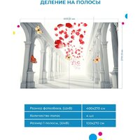 ФабрикаФресок 3D Абстракция. Бабочки. Колонны и Розы 1034270 (400x270) Image #5