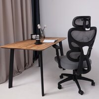 AksHome Pascal (ткань/сетка, серый) Image #5