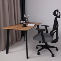 AksHome Pascal (ткань/сетка, серый) Image #4