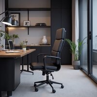 AksHome Indigo (экокожа, черный/черный) Image #5