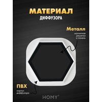 HOMY AIR гексагон AH100B 17x15 (черная) Image #2