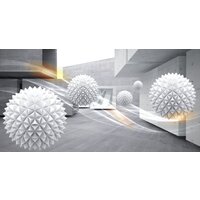 ФабрикаФресок 3D Шары и бетонные стены 865270 (500x270)