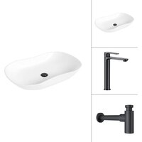 Lauter 21570 + Moon 21СК8691BS с сифоном 21635B (черный матовый)