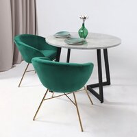 AksHome Amur (зеленый велюр/золото) Image #4