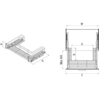 Starax S-2354-C 90 (крепление на фасаде, хром) Image #3