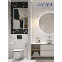 Cersanit City Smart CO DPL EO Slim (с кнопкой Twins 64117 стекло черное) Image #16
