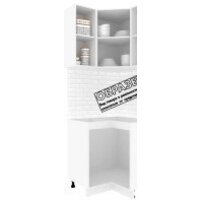 Кортекс-мебель Корнелия Экстра угловой без столешницы (белый/береза) Image #2