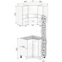 Кортекс-мебель Корнелия Экстра угловой без столешницы (белый/береза) Image #4