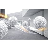 ФабрикаФресок 3D Шары и бетонные стены 864270 (400x270)