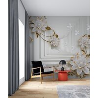 ФабрикаФресок 3D Абстракция. Бабочки Цветы и Туннель 1043270 (300x270) Image #3