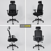 AksHome Gem (сетка/ткань, черный/черный полиамид) Image #3