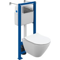 Cersanit City Smart CO DPL EO Slim (с кнопкой Twins 63523 хром глянцевый) Image #1