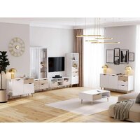 Мебельград Соната двухстворчатый (белый фон/дуб сонома) Image #2