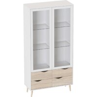 Мебельград Соната двухстворчатый (белый фон/дуб сонома)