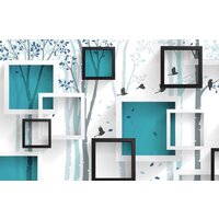 ФабрикаФресок Бирюзовые квадраты 634270 (400x270)